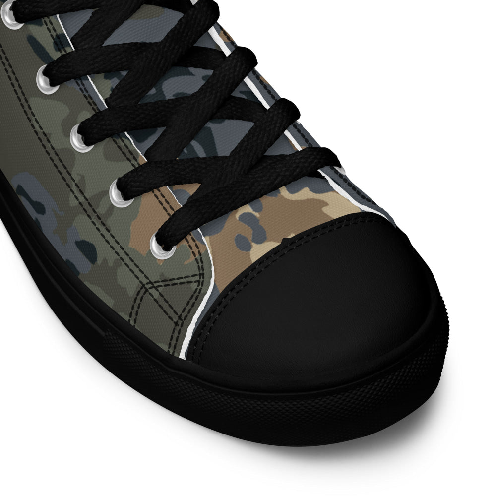 Austrian Tarnanzug CAMO Men’s high top canvas shoes - Mens High Top Canvas Shoes