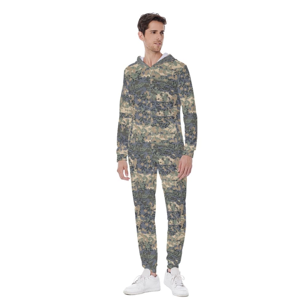 Austrian Tarnanzug CAMO Men’s Hooded Jumpsuit