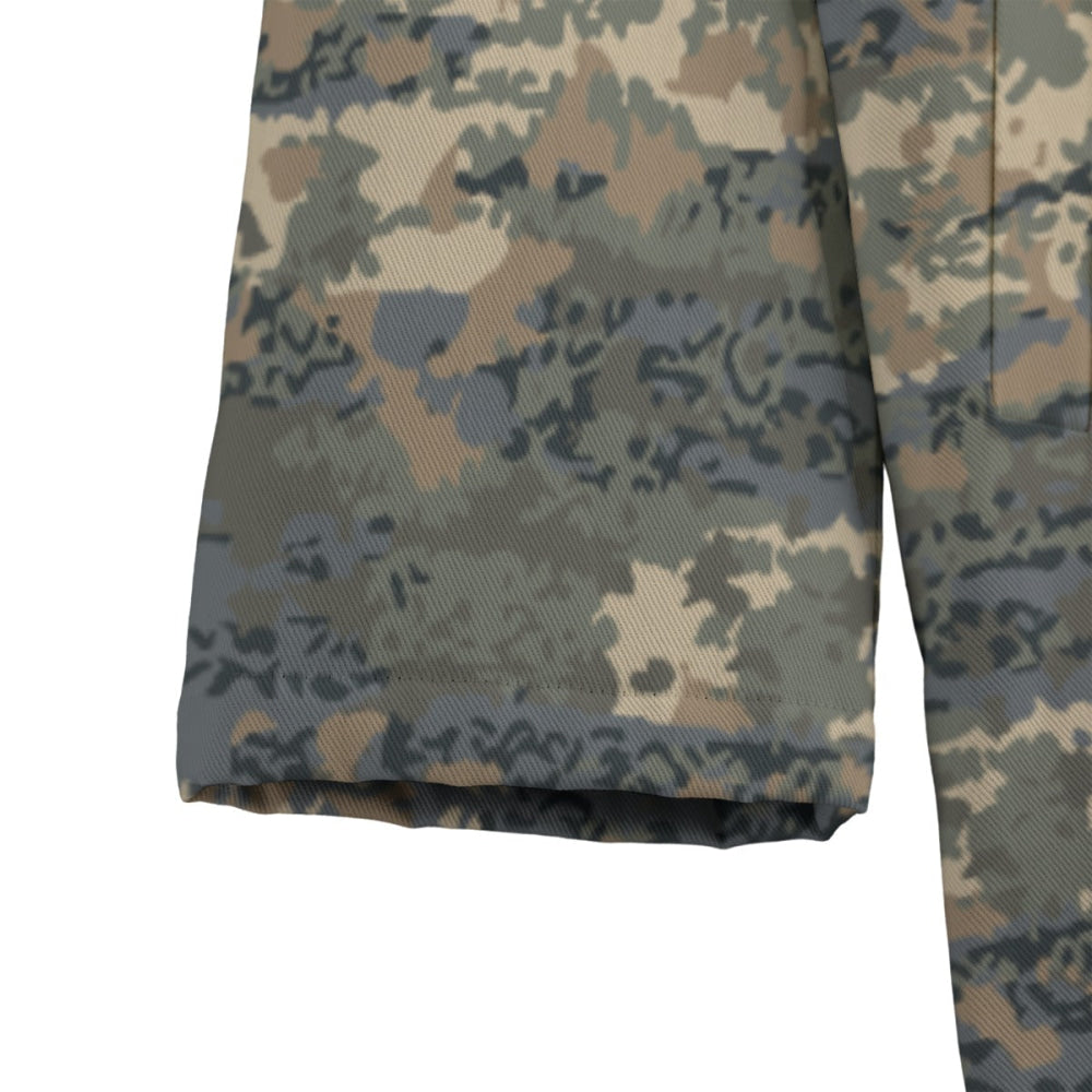 Austrian Tarnanzug CAMO Men’s Canvas Horn Buckle Fleece Windbreaker - Mens