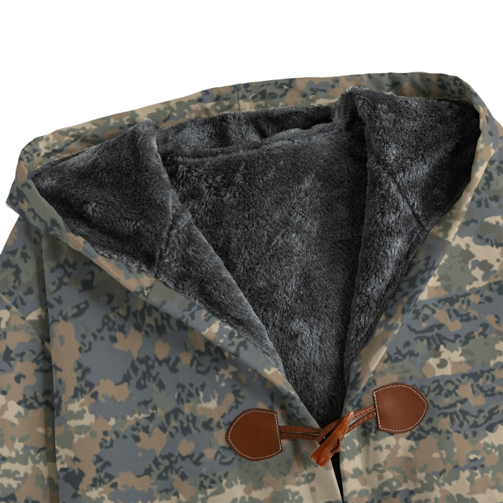 Austrian Tarnanzug CAMO Men’s Canvas Horn Buckle Fleece Windbreaker - Mens