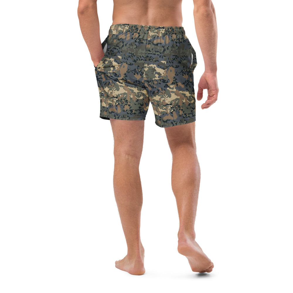 Austrian Tarnanzug CAMO swim trunks - Mens Swim Trunks