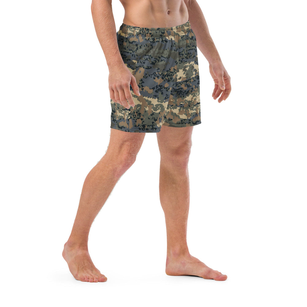 Austrian Tarnanzug CAMO swim trunks - Mens Swim Trunks