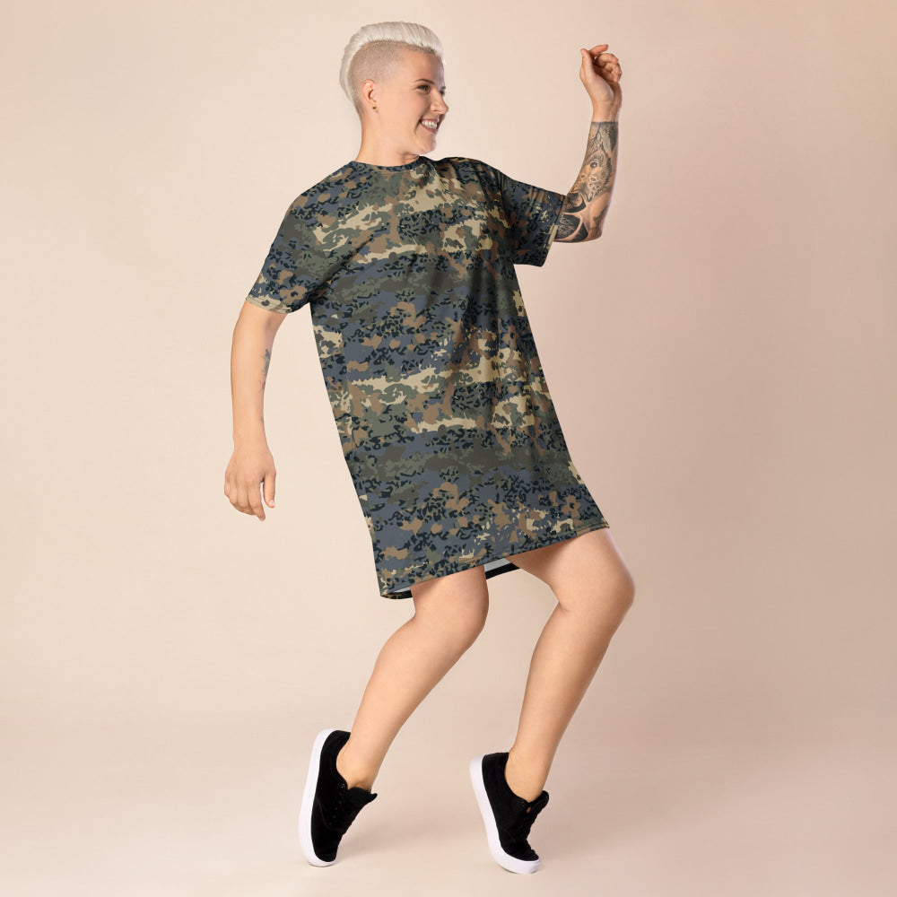 Austrian Tarnanzug CAMO T-shirt dress - Womens T-Shirt Dress