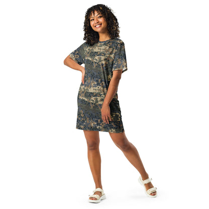 Austrian Tarnanzug CAMO T-shirt dress - Womens T-Shirt Dress