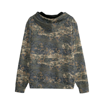 Austrian Tarnanzug CAMO Unisex 100% Cotton Zip Hoodie