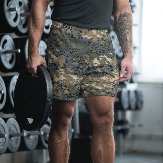 Austrian Tarnanzug CAMO Unisex Athletic Long Shorts - 2XS