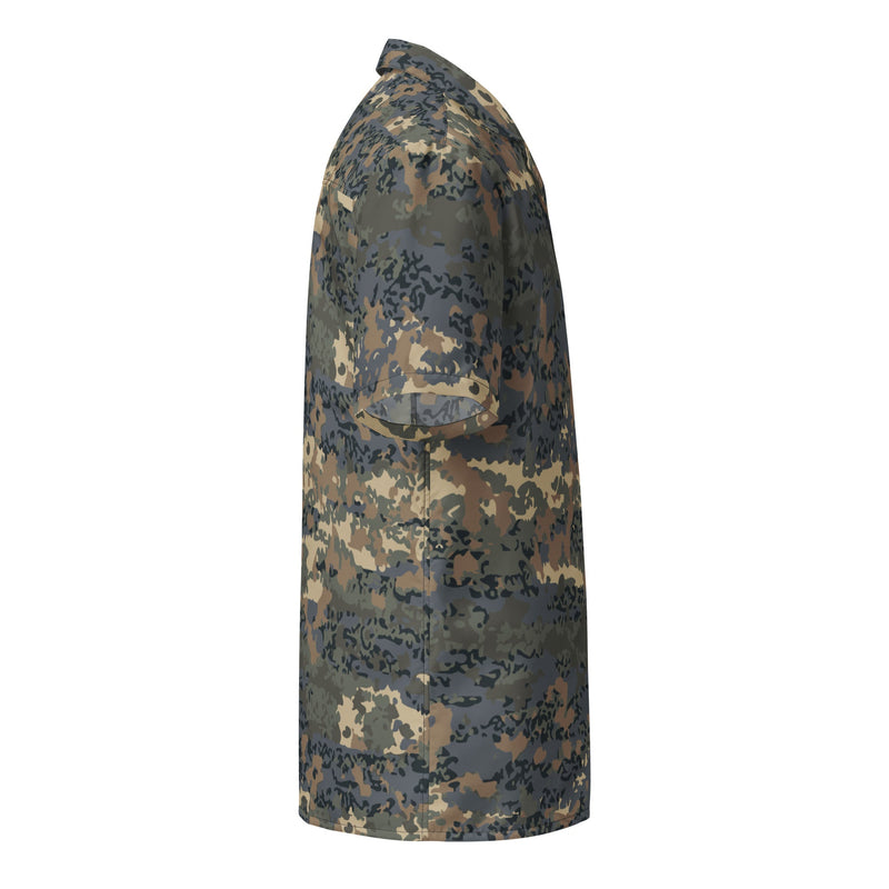 Tarnanzug Alpine CAMO Unisex Short-Sleeve Button Shirt - Button-Up