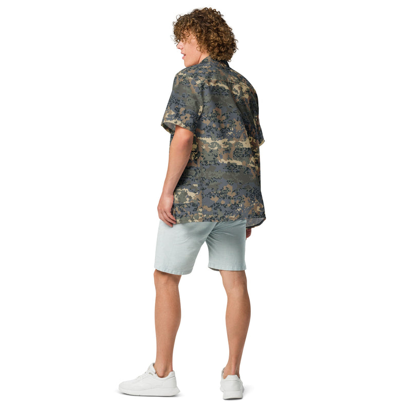 Tarnanzug Alpine CAMO Unisex Short-Sleeve Button Shirt - Button-Up