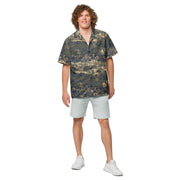 Tarnanzug Alpine CAMO Unisex Short-Sleeve Button Shirt - Button-Up