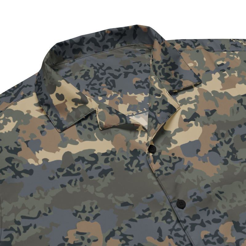 Tarnanzug Alpine CAMO Unisex Short-Sleeve Button Shirt - Button-Up