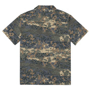 Tarnanzug Alpine CAMO Unisex Short-Sleeve Button Shirt - Button-Up