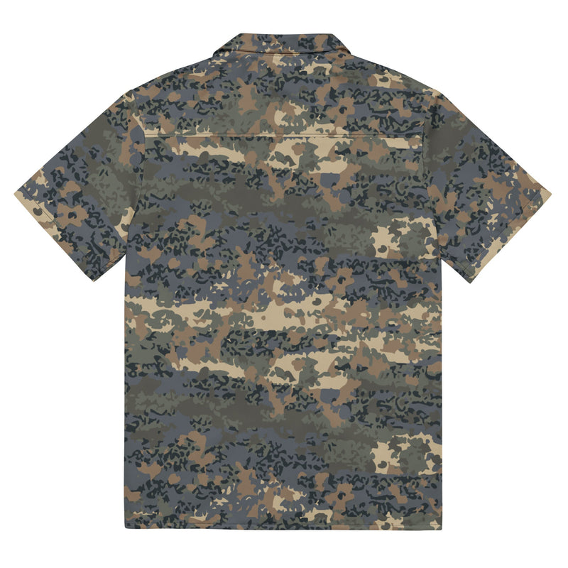 Tarnanzug Alpine CAMO Unisex Short-Sleeve Button Shirt - Button-Up