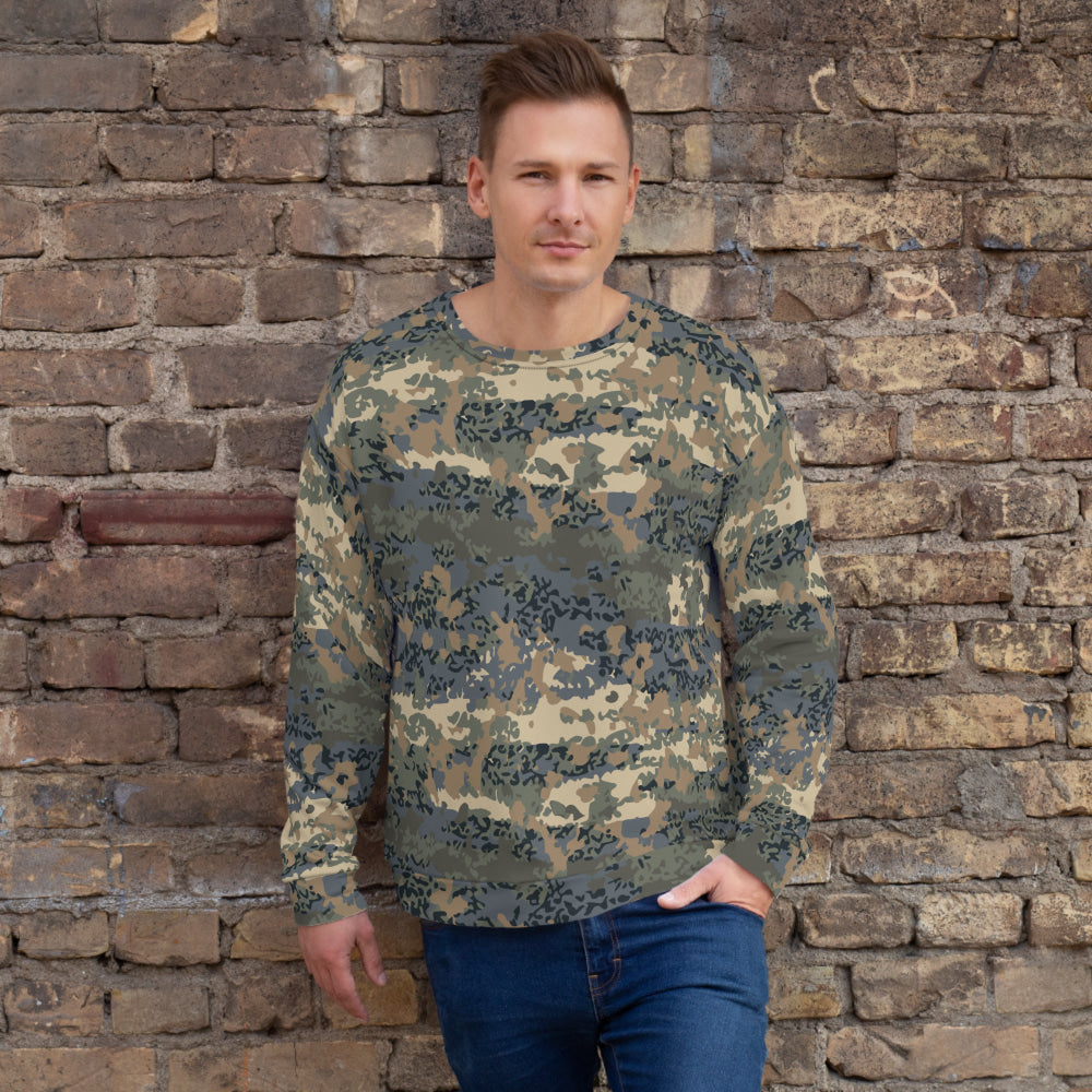 Austrian Tarnanzug CAMO Unisex Sweatshirt - S