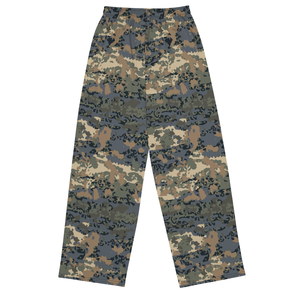 Austrian Tarnanzug CAMO unisex wide-leg pants - Unisex Wide-Leg Pants