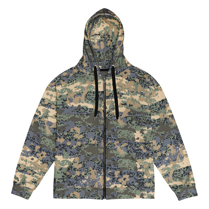Austrian Tarnanzug CAMO Unisex zip hoodie 2XS Zip Hoodies