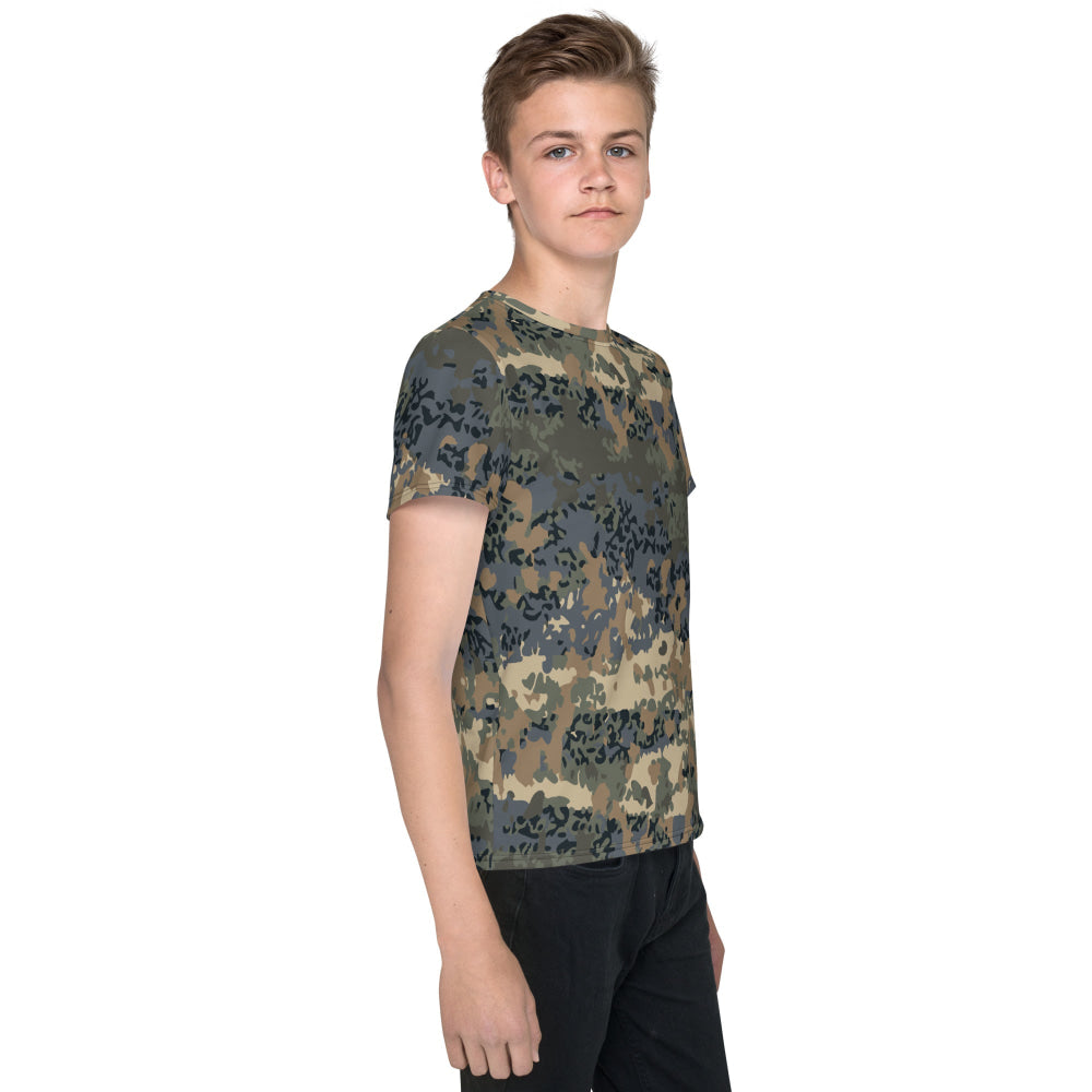 Austrian Tarnanzug CAMO Youth crew neck t-shirt - Crew Neck T-shirt