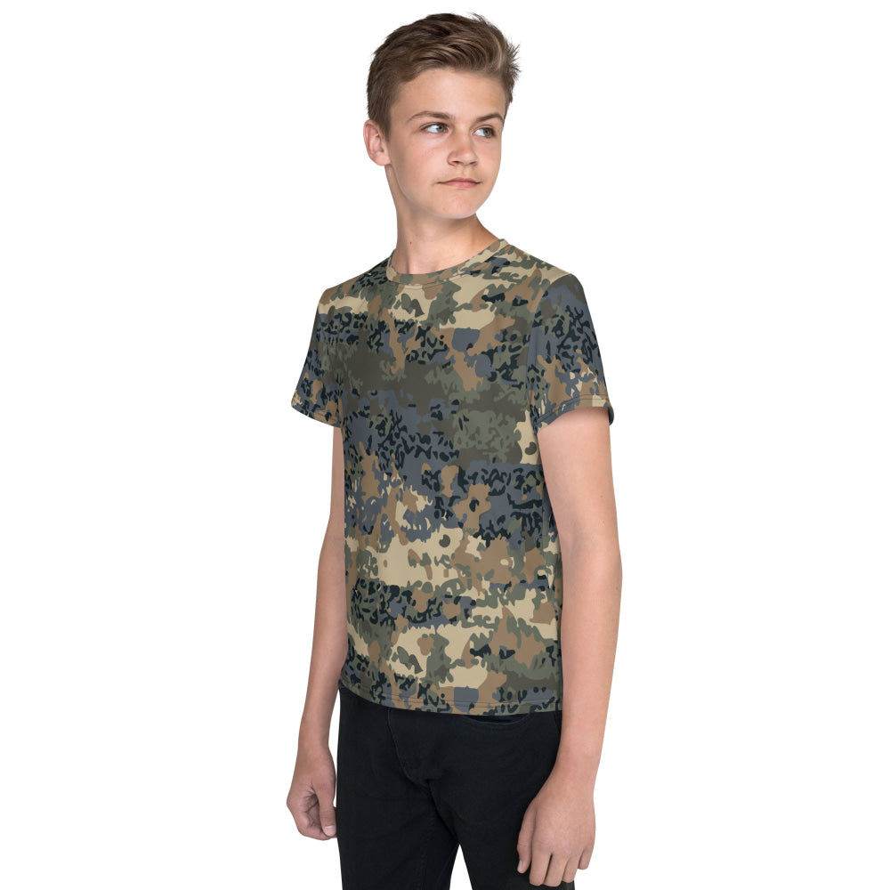 Austrian Tarnanzug CAMO Youth crew neck t-shirt - Crew Neck T-shirt