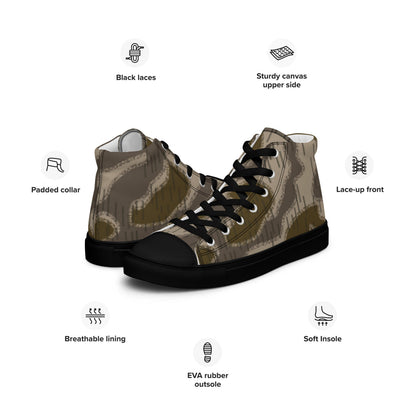 Austrian Zeltbahn Steintarn CAMO Men’s high top canvas shoes - Mens High Top Canvas Shoes