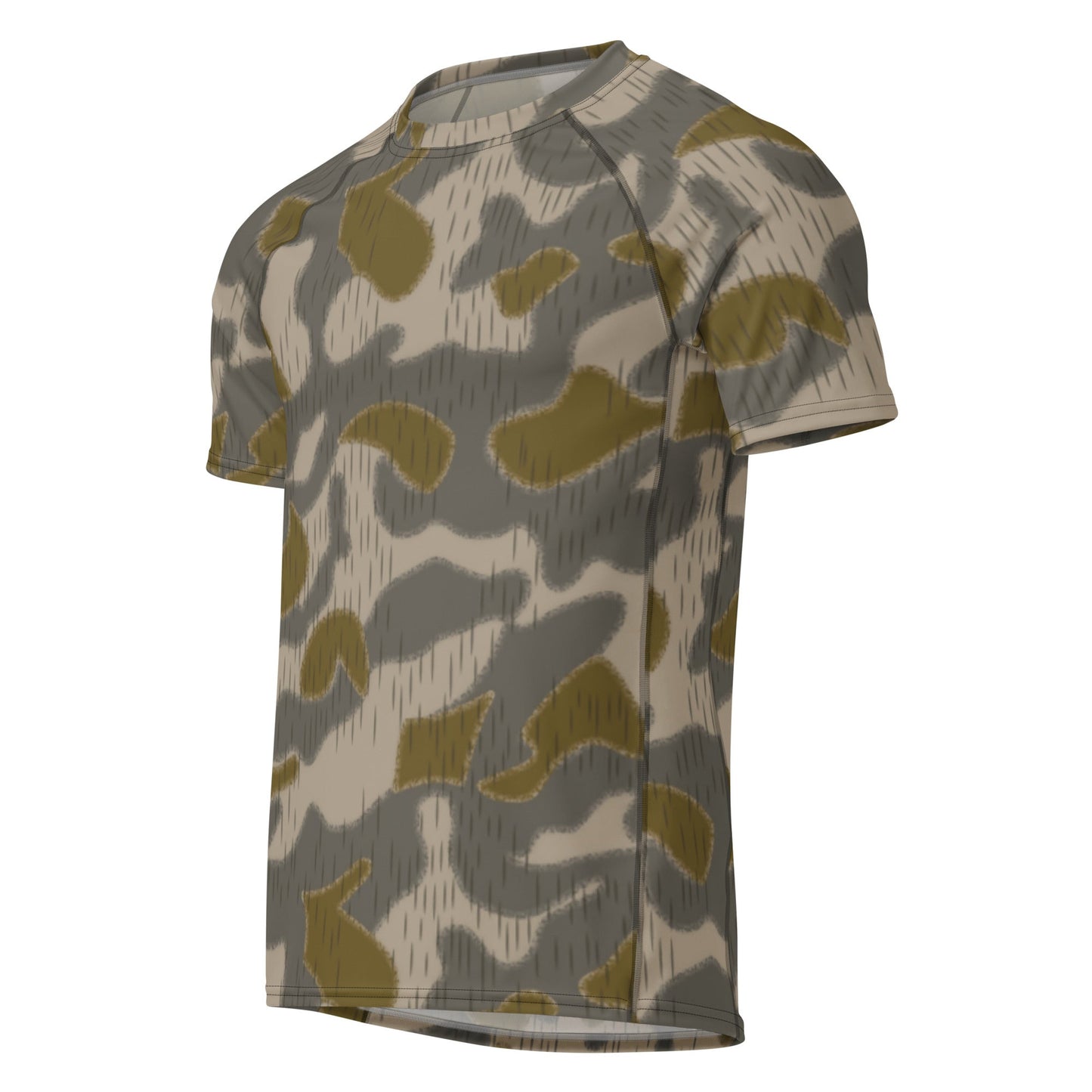 Austrian Zeltbahn Sumpfmuster Marsh CAMO Mens Short-Sleeve Rash Guard - Short-sleeve Guards