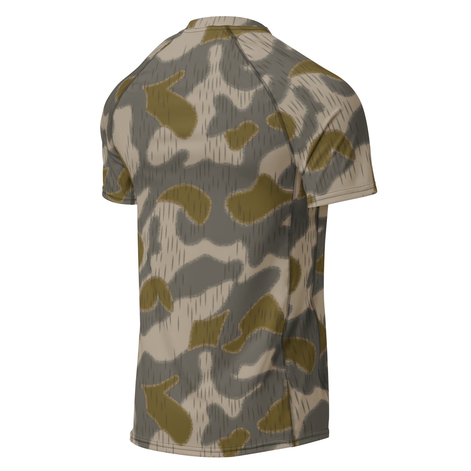 Austrian Zeltbahn Sumpfmuster Marsh CAMO Mens Short-Sleeve Rash Guard - Short-sleeve Guards