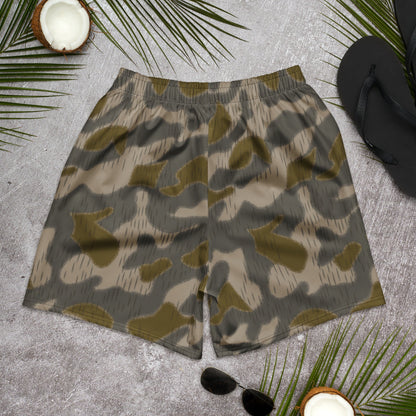 Austrian Zeltbahn Sumpfmuster Marsh CAMO Unisex Athletic Long Shorts