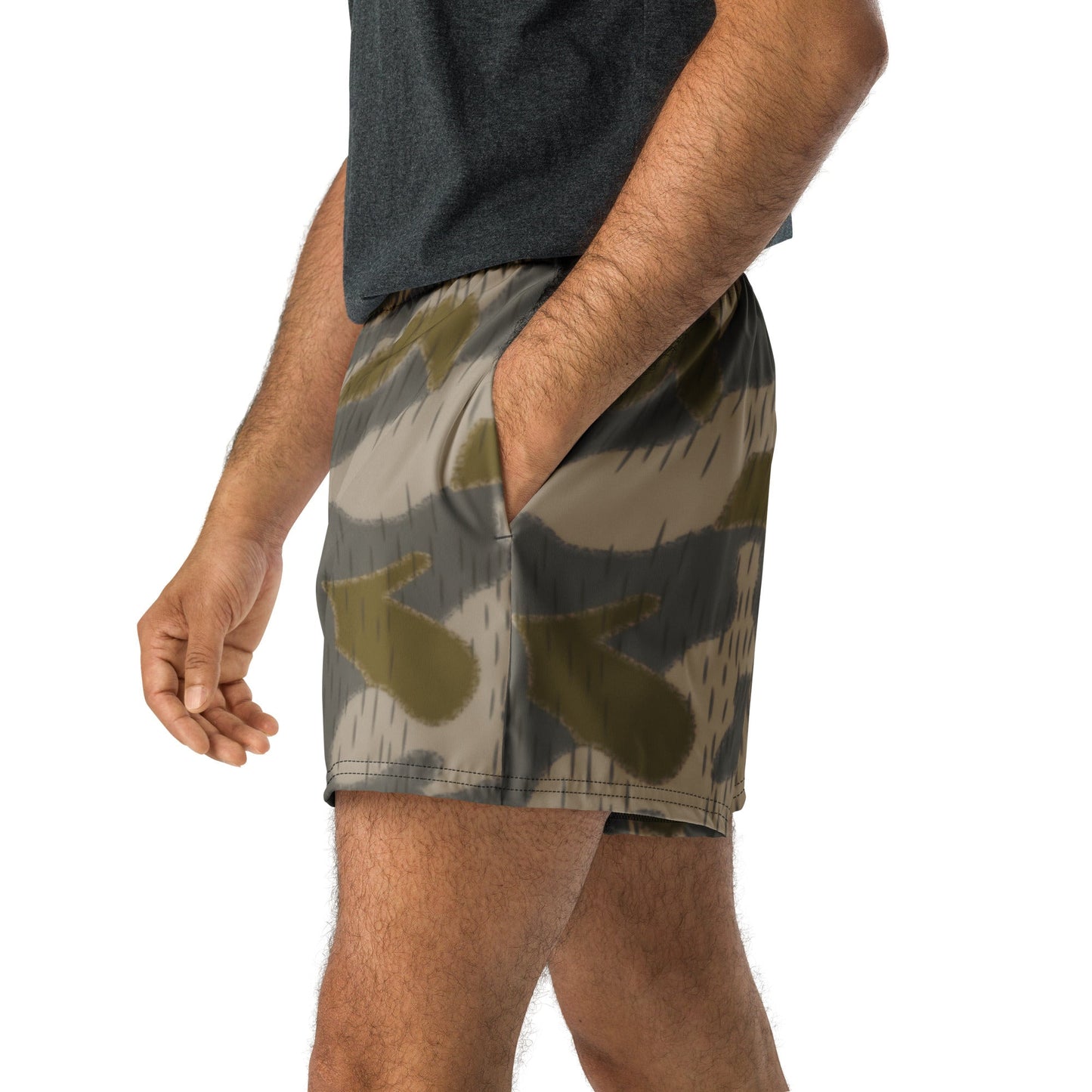 Austrian Zeltbahn Sumpfmuster Marsh CAMO Unisex Athletic Shorts - XS