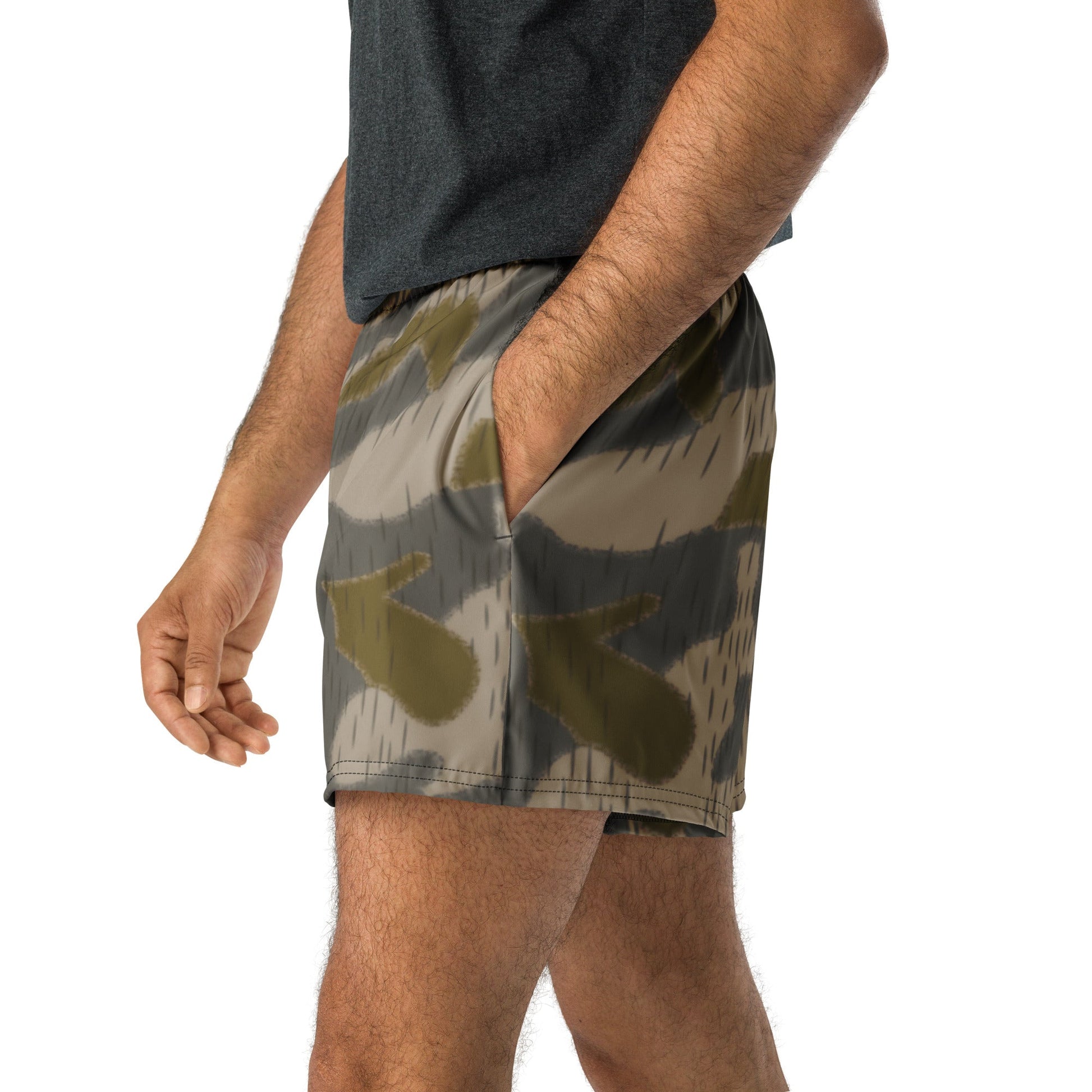 Austrian Zeltbahn Sumpfmuster Marsh CAMO Unisex Athletic Shorts - XS
