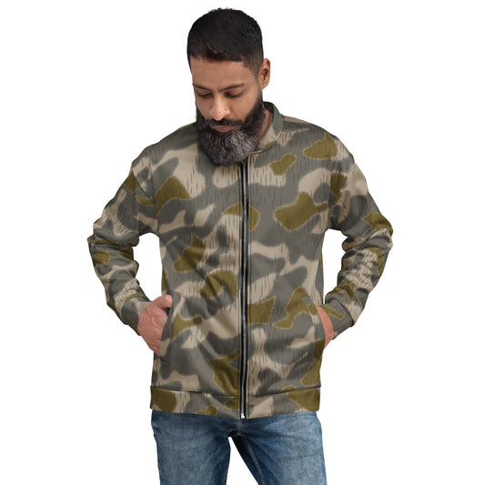 Austrian Zeltbahn Sumpfmuster Marsh CAMO Unisex Bomber Jacket - XS - Jackets