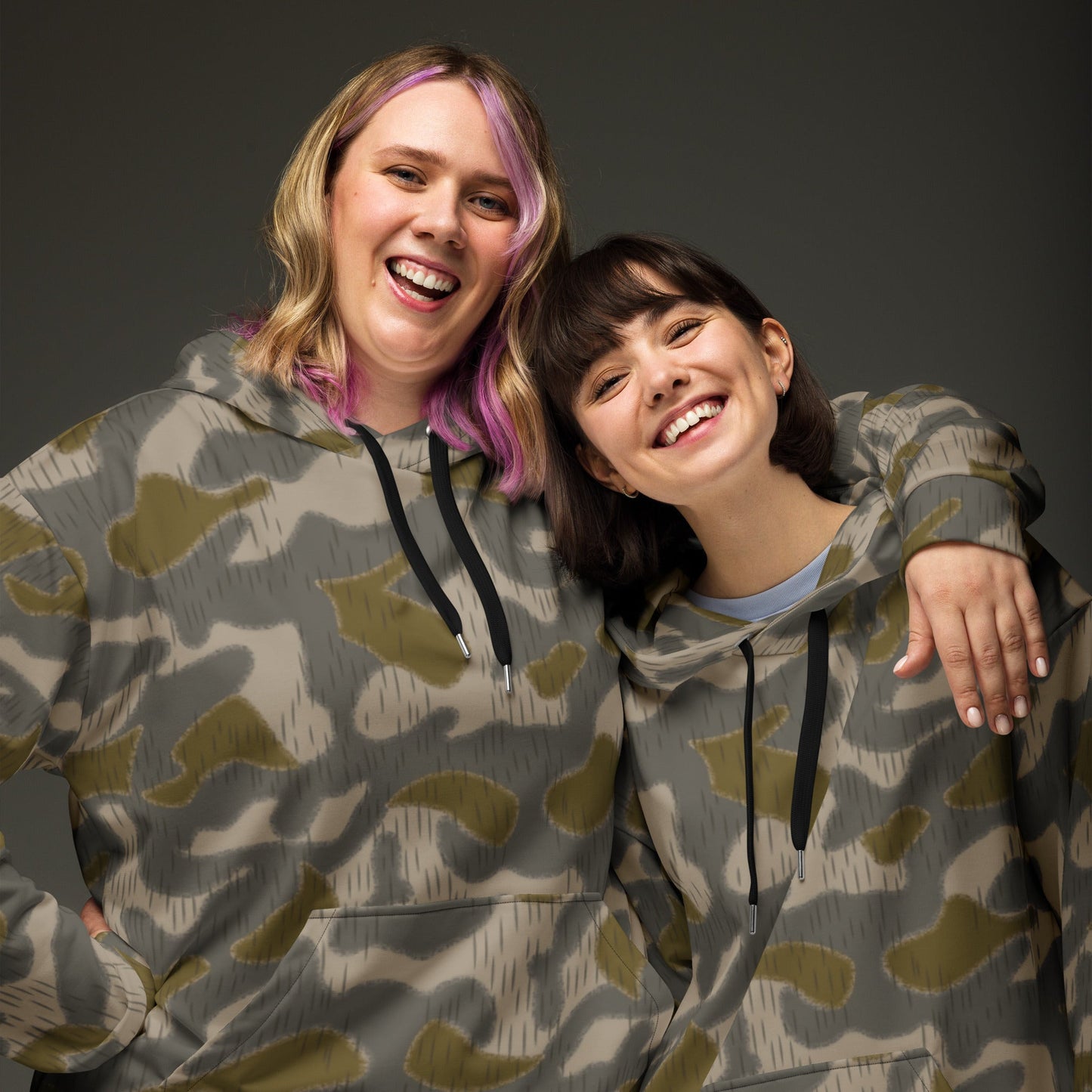 Austrian Zeltbahn Sumpfmuster Marsh CAMO Unisex Hoodie - Hoodies