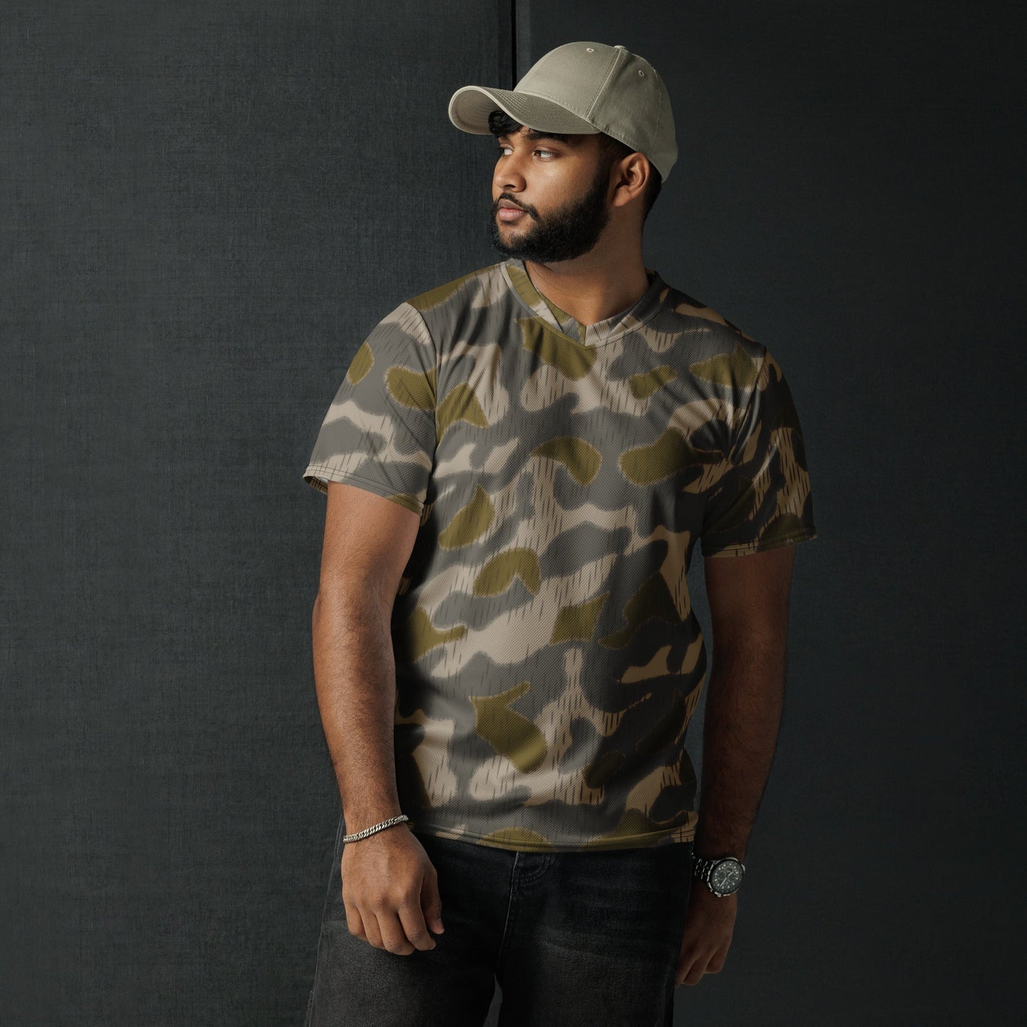 Austrian Zeltbahn Sumpfmuster Marsh CAMO unisex sports jersey - Sports Jerseys