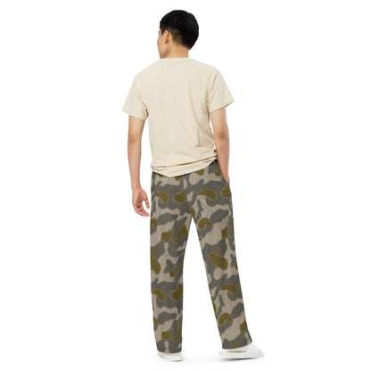 Austrian Zeltbahn Sumpfmuster Marsh CAMO unisex wide-leg pants - Wide-leg Pants