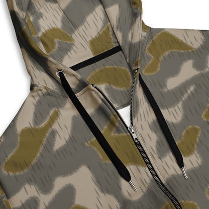 Austrian Zeltbahn Sumpfmuster Marsh CAMO Unisex zip hoodie - Zip Hoodies