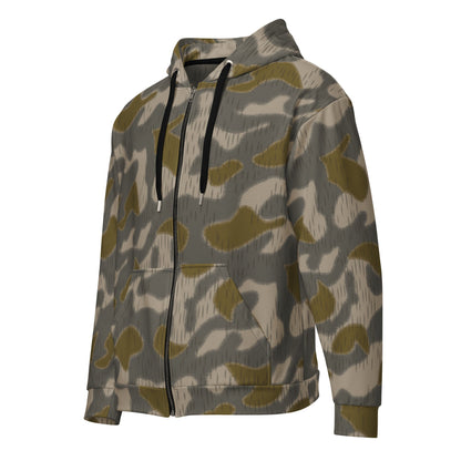 Austrian Zeltbahn Sumpfmuster Marsh CAMO Unisex zip hoodie - Zip Hoodies