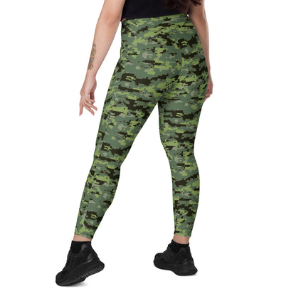 Avatar Resources Development Administration (RDA) Movie CAMO Leggings with pockets - Womens With Pockets