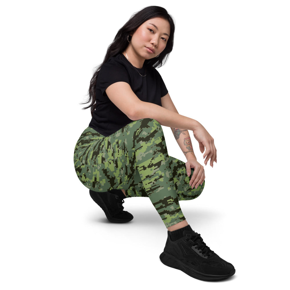 Avatar Resources Development Administration (RDA) Movie CAMO Leggings with pockets - Womens With Pockets