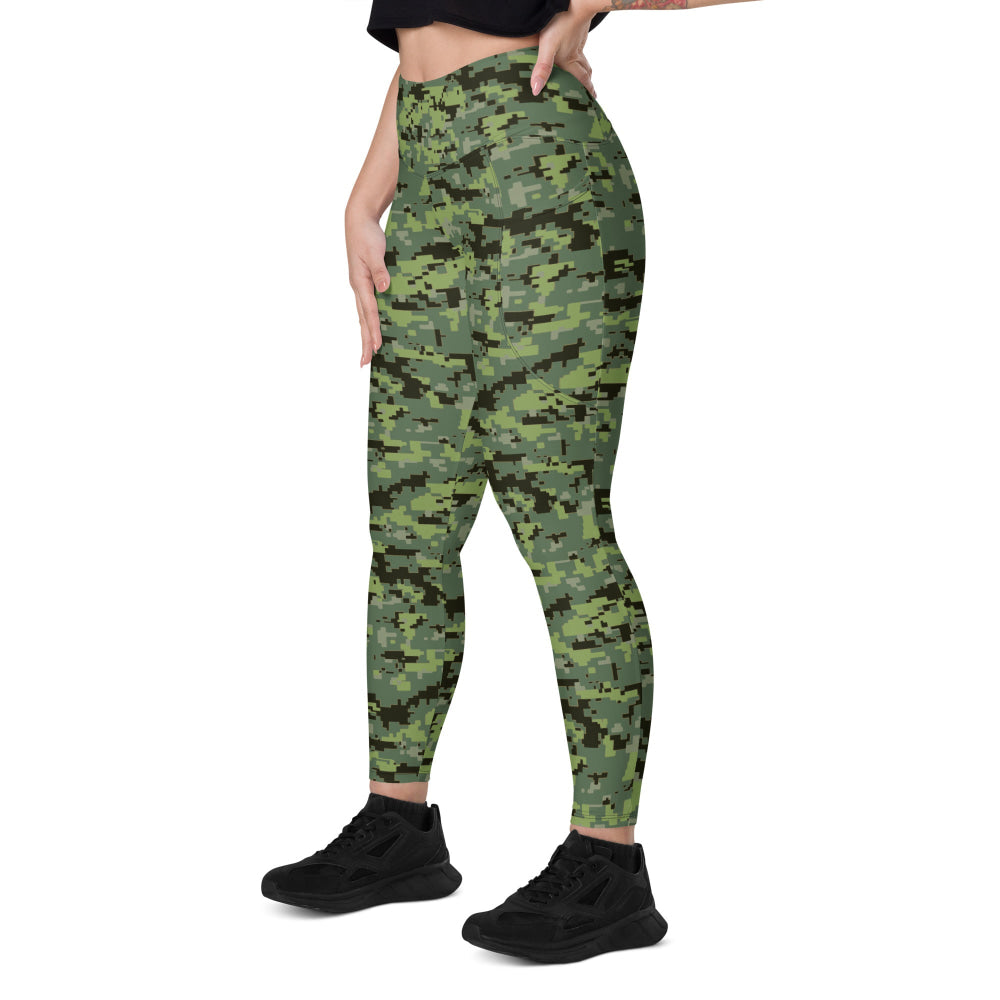 Avatar Resources Development Administration (RDA) Movie CAMO Leggings with pockets - Womens With Pockets