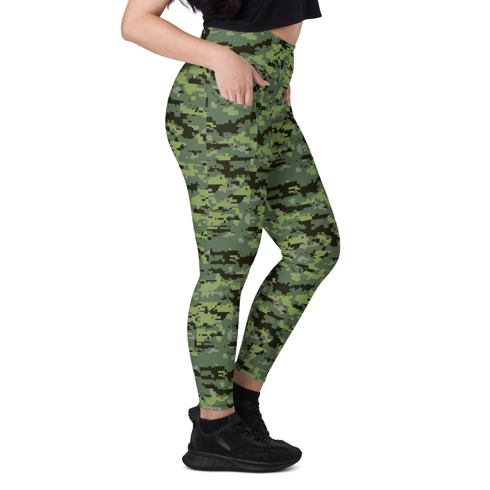 Avatar Resources Development Administration (RDA) Movie CAMO Leggings with pockets - Womens With Pockets