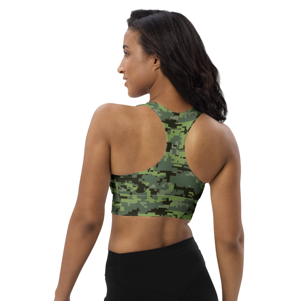 Avatar Resources Development Administration (RDA) Movie CAMO Longline sports bra - Womens Sports Bra