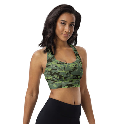 Avatar Resources Development Administration (RDA) Movie CAMO Longline sports bra - Womens Sports Bra