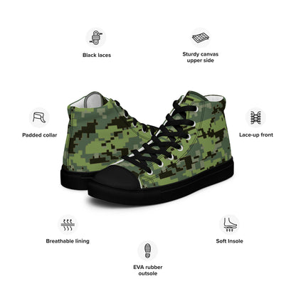 Avatar Resources Development Administration (RDA) Movie CAMO Mens high top canvas shoes - High Top Canvas Shoes