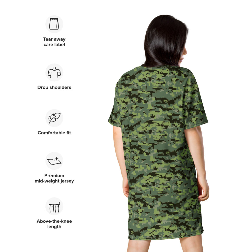 Avatar Resources Development Administration (RDA) Movie CAMO T-shirt dress - Womens T-Shirt Dress