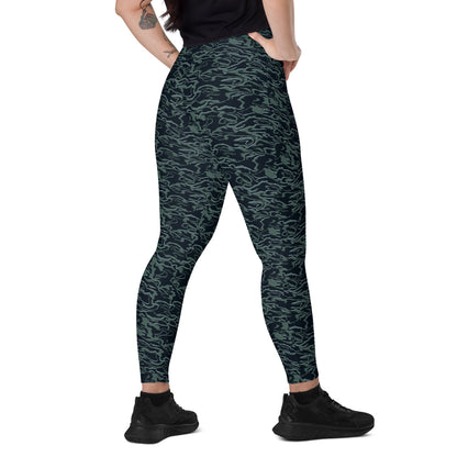 Avatar Way of Water Movie CAMO Leggings with pockets - 2XS - Womens With Pockets