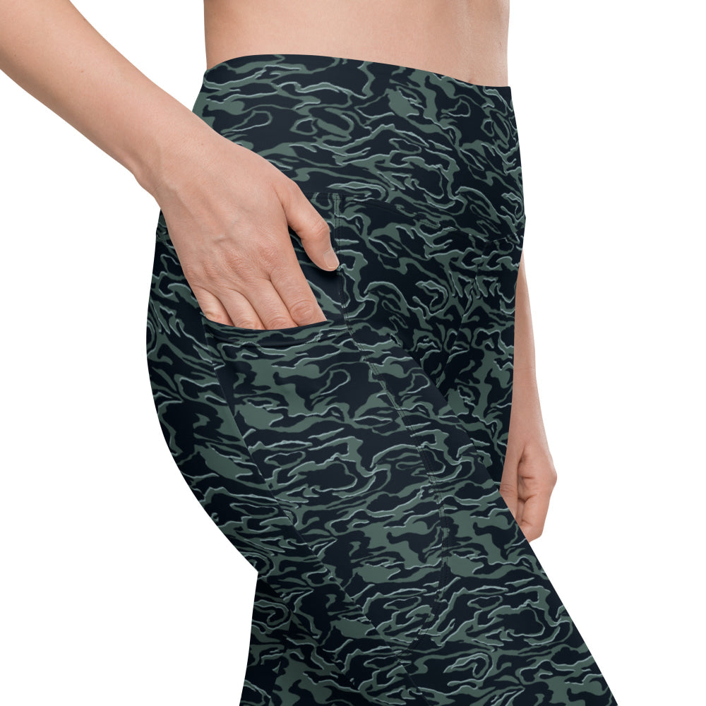 Avatar Way of Water Movie CAMO Leggings with pockets - Womens With Pockets