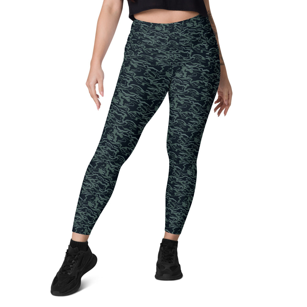 Avatar Way of Water Movie CAMO Leggings with pockets - Womens With Pockets