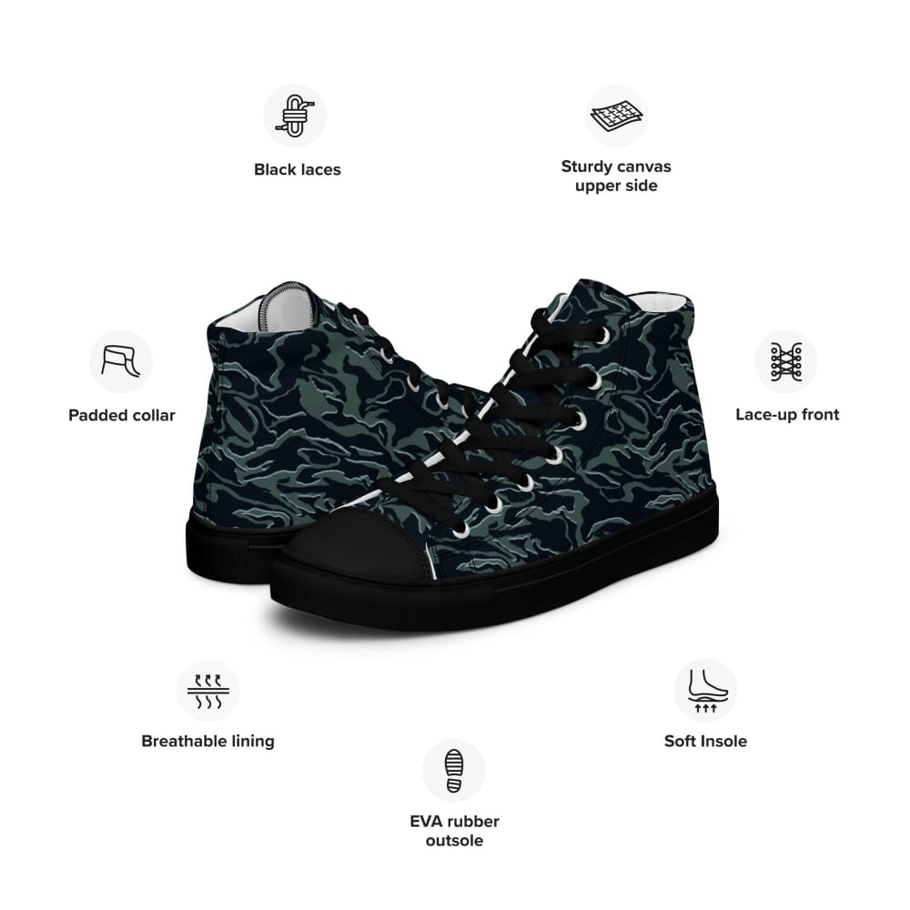 Avatar Way of Water Movie CAMO Men’s high top canvas shoes - Mens