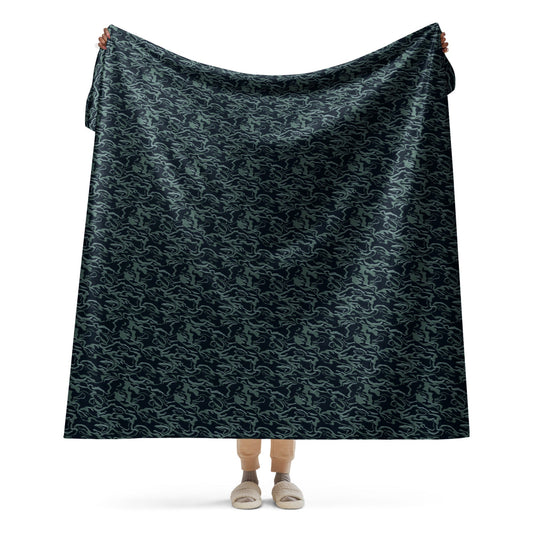 Avatar Way of Water Movie CAMO Sherpa blanket - 60″×80″