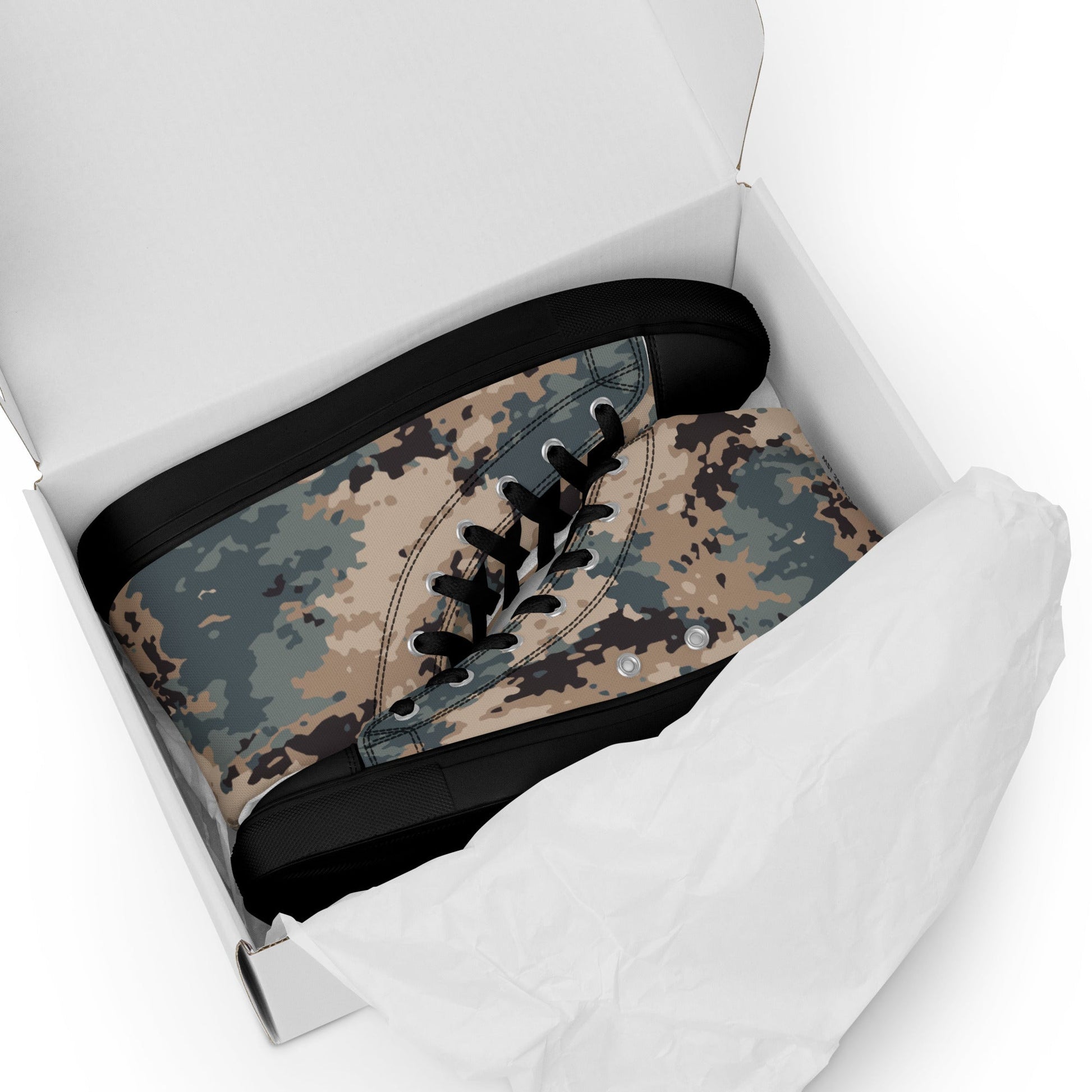 Azerbaijan M2024 CAMO Mens High-Top Canvas Shoes
