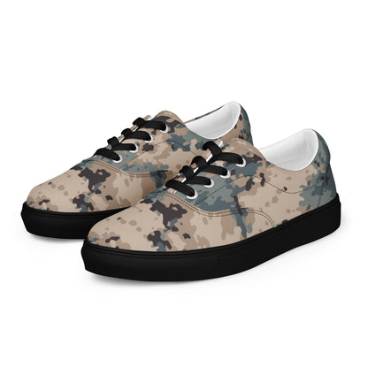Azerbaijan M2024 CAMO Mens Lace-Up Canvas Shoes - Lace-up