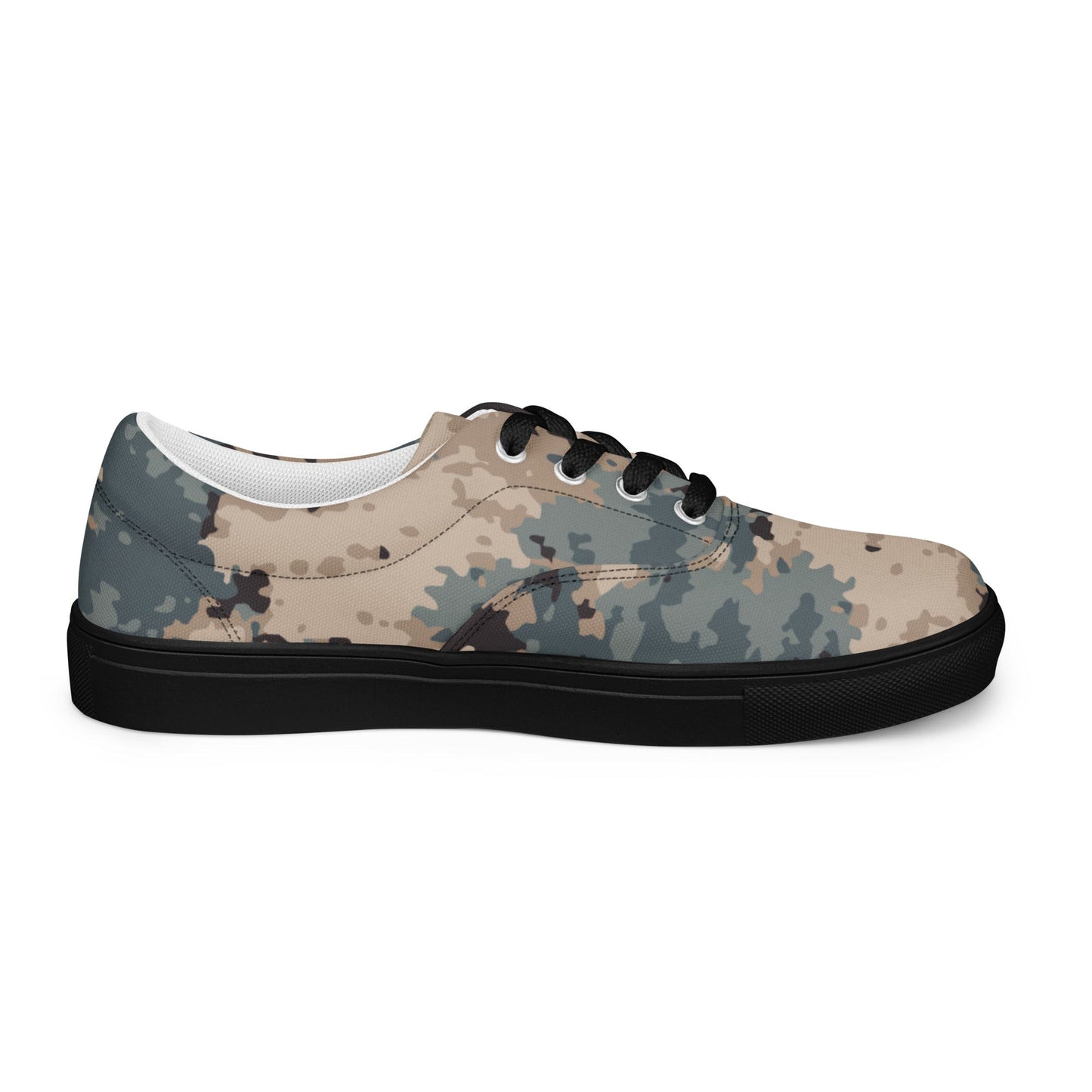 Azerbaijan M2024 CAMO Mens Lace-Up Canvas Shoes - Lace-up