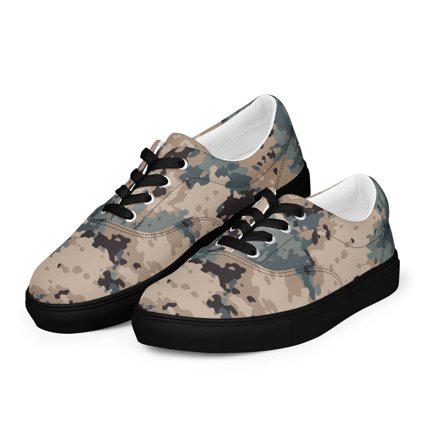 Azerbaijan M2024 CAMO Mens Lace-Up Canvas Shoes - Lace-up